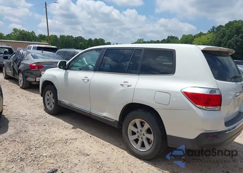 2013 Toyota Highlander Base V6 from USA, damaged, VIN 5TDZK3EH2DS106454